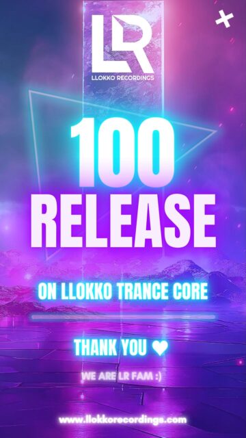 Hot news! 📨
We celebrate our 100 releases of TRANCE music on our LLokko Trance Core sublabel brand ♥
LR massively thank you everyone artists from
LR - Trance group, incl. LR - CREW 💞🫶🤗

YOU ARE AMAZING PEOPLE! ♥ 

►YOU & LR◄ = LR brand ♫ ☮️😎

We prepare next great releases in short time!

BIG Thank you ♥
LR - LLokko Recordings :)
Maylo & Mathias
with LR CREW 🫶

#LlokkoRec #lrwithfriends #beatport #artist #musicproducer #dj #djane #edmradio #edmshow #edmevents #edm #house #techno #trance #musicsocialmedia #musiclabel #labelworx #labelradar