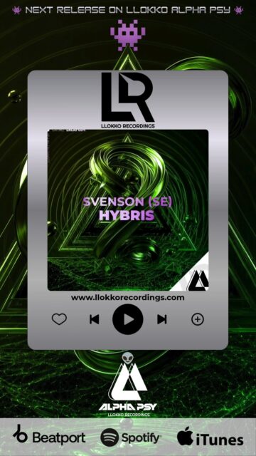 Out Now ! 📢
Artist: Svenson (SE)
Single: Hybris 🌐
Genre: Trance/PSY
Release date: 18.10.2026
Full mix on:
https://on.soundcloud.com/CUE0Tx7zyAdmIU45HG
Grab your copy:
https://www.beatport.com/release/hybris/7492715
Enjoy :p PSY Trance sound! and
Stay Tuned on LLokko Alpha PSY 👽
#LlokkoRec #edm #trance #trancefamily #trancelovers #psytrance #soundcloud #youtubemusic #beatport #amazonmusic